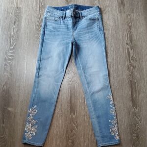 White House Black Market Embellished Jeans